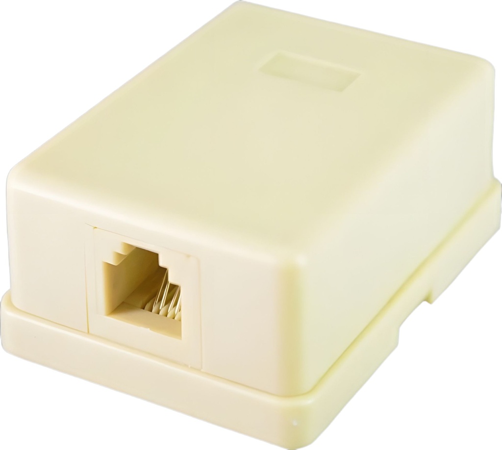 Base Telefonica Rj11 Exterior Con Autoadhesivo