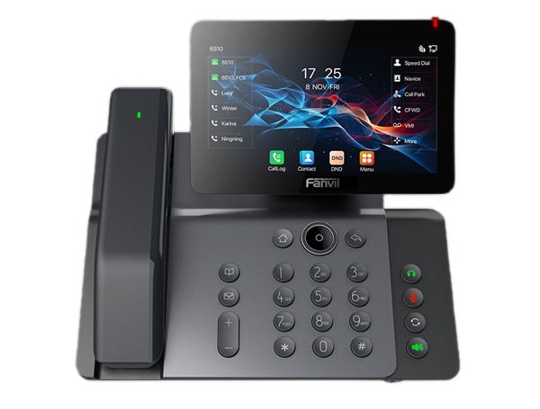 Teléfono IP 6 Líneas Sip Con Auricular Inalámbrico Y Pantalla Táctil