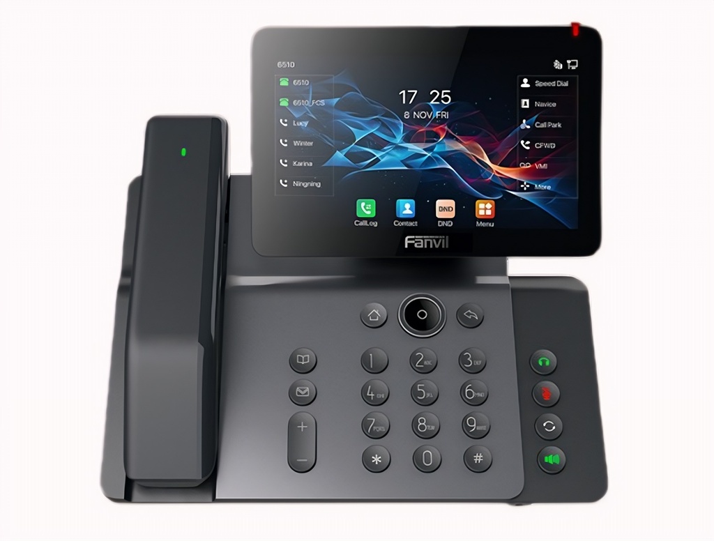 Teléfono IP 6 Líneas Sip Con Auricular Inalámbrico Y Pantalla Táctil