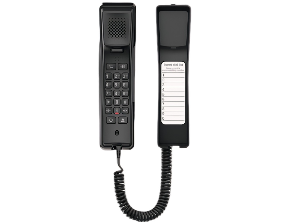 Teléfono IP Compacto 2 Líneas Negro