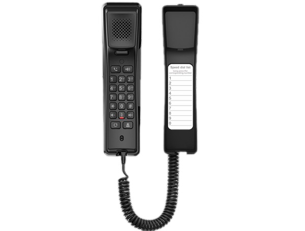 Teléfono IP Compacto 2 Líneas Negro