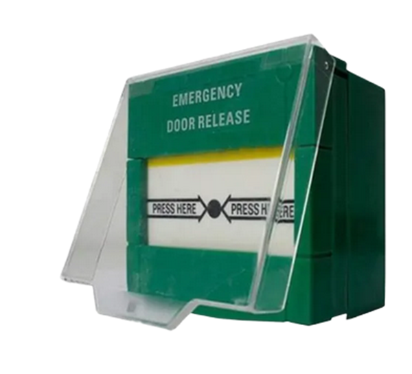 PULSADOR DE EMERGENCIA COLOR VERDE