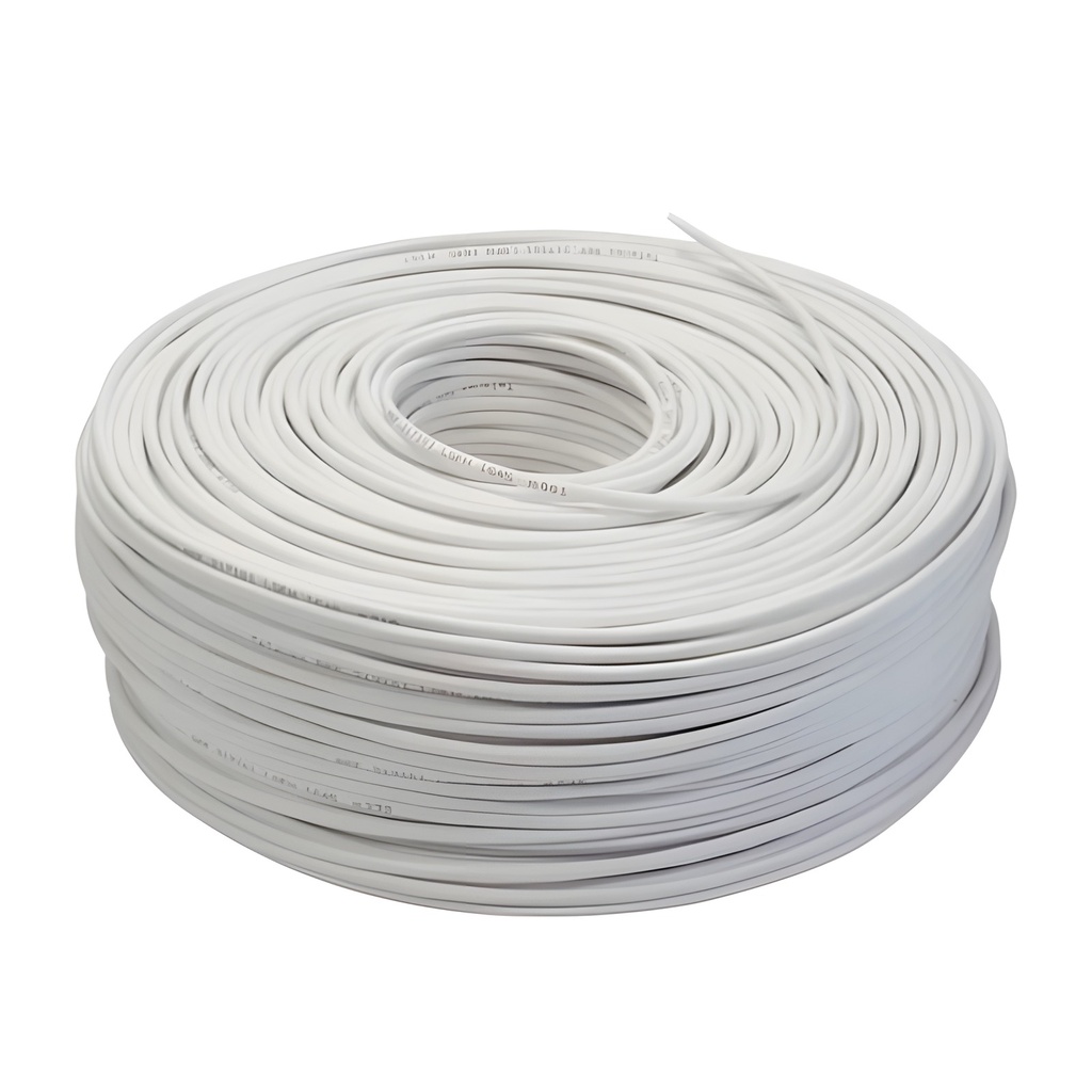 Cable De Alarma 5 Hilos 0.50mm 100m Blanco
