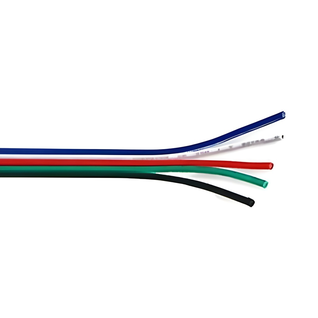Cable De Alarma 5 Hilos 0.50mm 100m Blanco