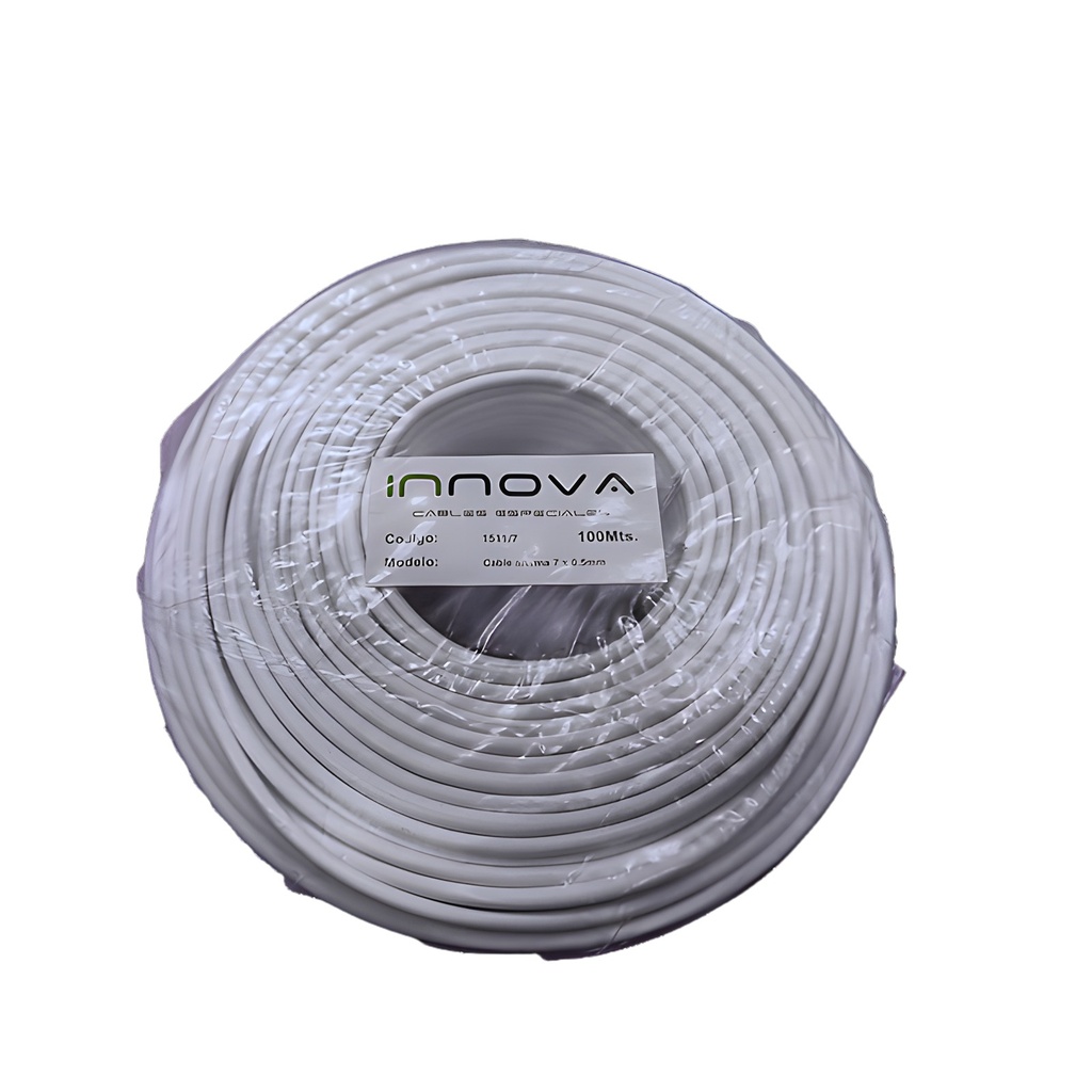 Cable De Alarma 7 Hilos 0.50mm 100m