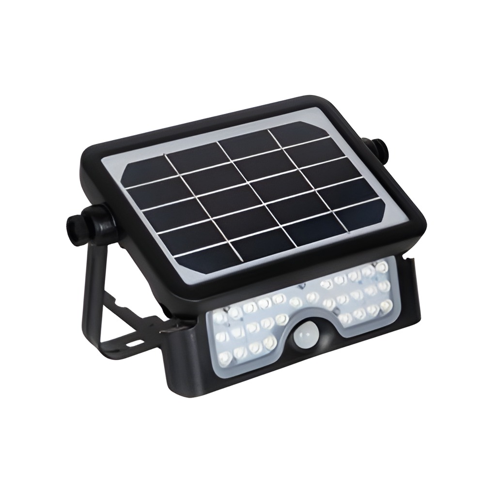 Luminaria Solar 10W Luz Fría Exterior Con Sensor PIR
