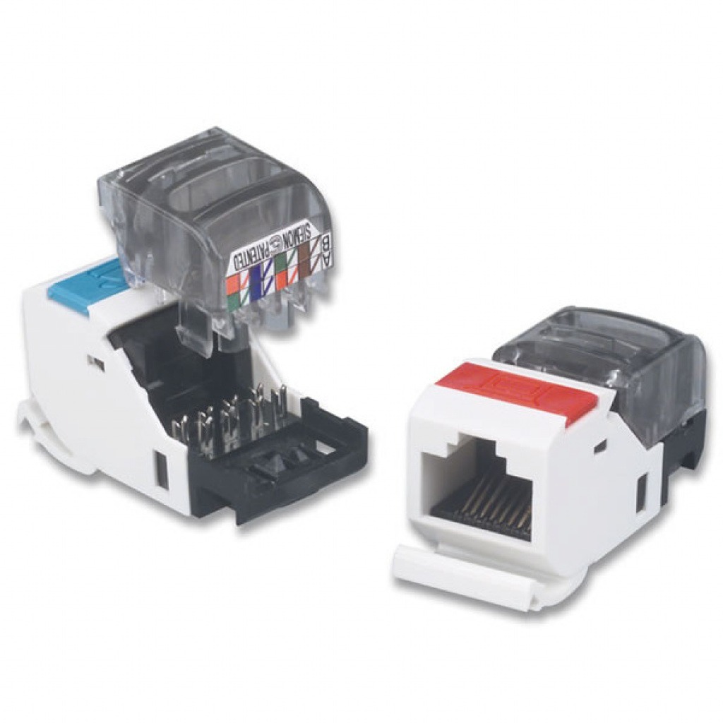 Conector Rj45 Cat5e Macho Enchapado En Oro