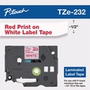 Cinta Para Rotuladora 12mm X 8m Negro/Rojo