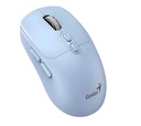 Mouse Silencioso Dual Wireless 1600DPI 7 Botones Azul