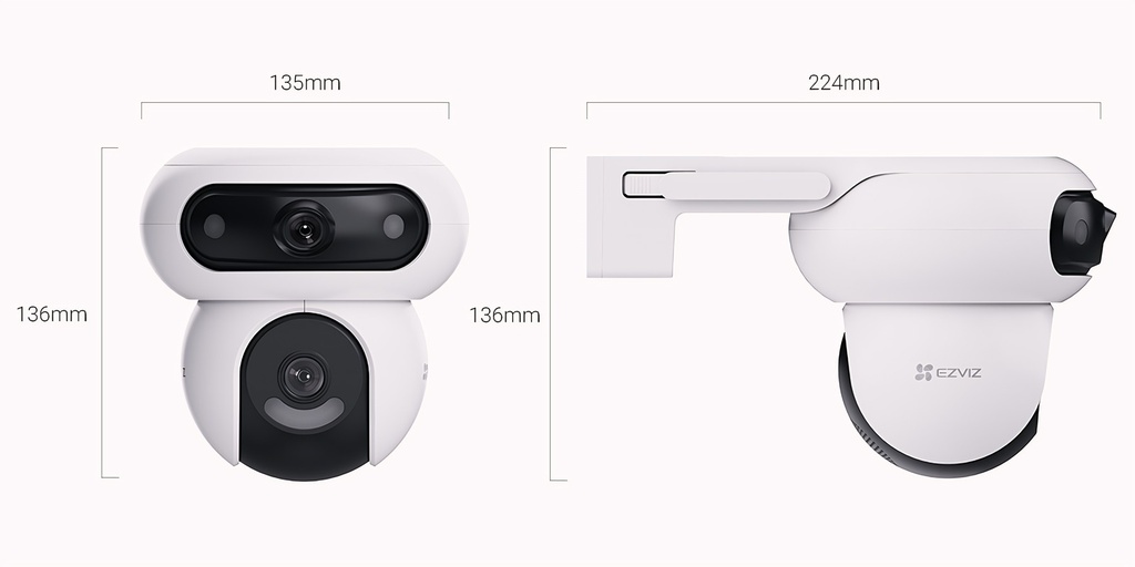 Cámara Domo Dual Lente Inteligente 2k+2k WiFi 6