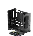Gabinete Atx Mid-Tower Negro Panel Lateral De Vidrio Ventiladores Argb Incluidos