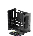 Gabinete Atx Mid-Tower Negro Panel Lateral De Vidrio Ventiladores Argb Incluidos