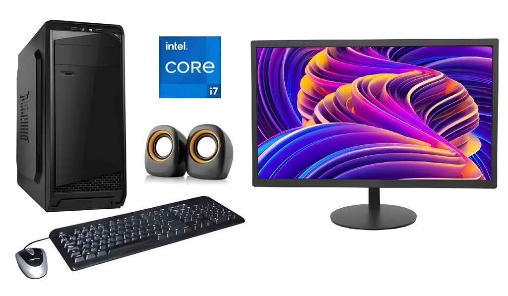 PC De Escritorio Core I7 14th Gen 16GB Ddr5 Monitor Ips 19" HD