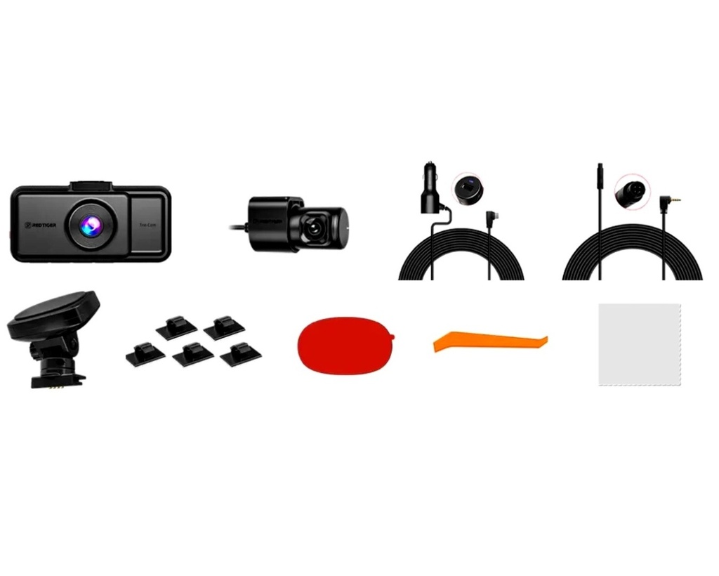 Dashcam De 3 Canales 4K/2:5K WiFi GPS Pantalla Tactil