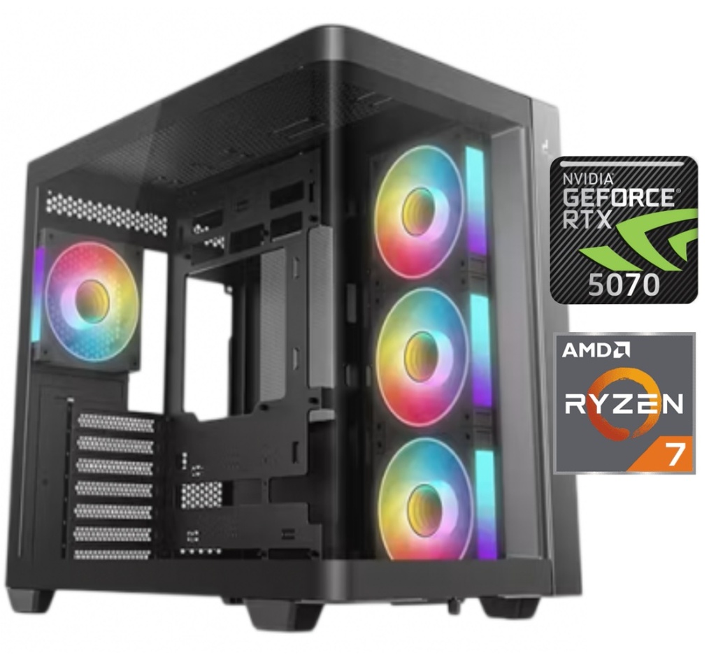 PC Gamer Ryzen 7 7700x3d 32GB RAM DDR4/DDR5 1TB SSD Rtx 5070 12GB