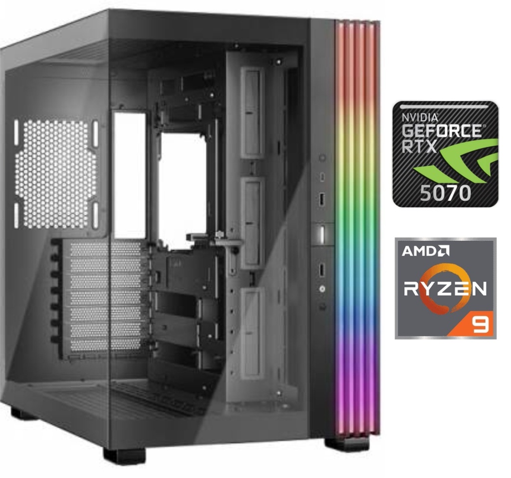 Equipo Gamer Ryzen 9 7900, 32GB, 1TB, RTX 5070 12GB