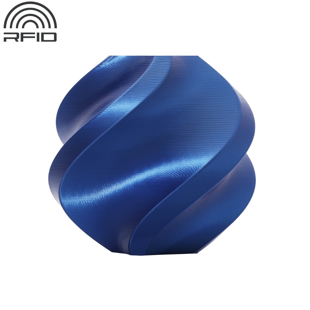 Filamento Pla Silk+ Para Impresora 3D Azul 1.75mm 1kg