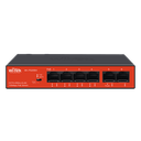 Switch No Administrable 4 Puertos 10/100Mbps 2 Uplinks Con PoE 60W