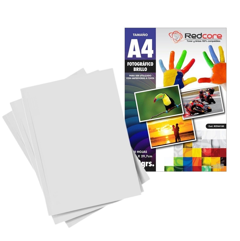 Papel Impresión A4 180grs 20 Unidades