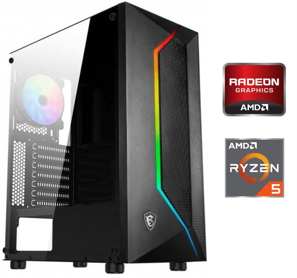 Equipo Gamer Ryzen 5 5600GE, 16GB, 512GB