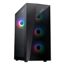 Gabinete Atx Mid Tower Negro Vidrio Templado Sí USB