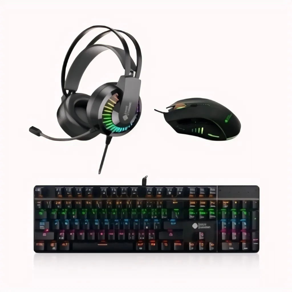 Combo Teclado Mouse Y Auriculares Gamer