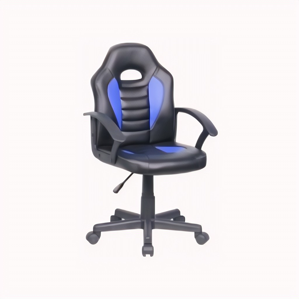 Silla Gamer para Niños | Ergonómica, Reposabrazos, Negra y Azul