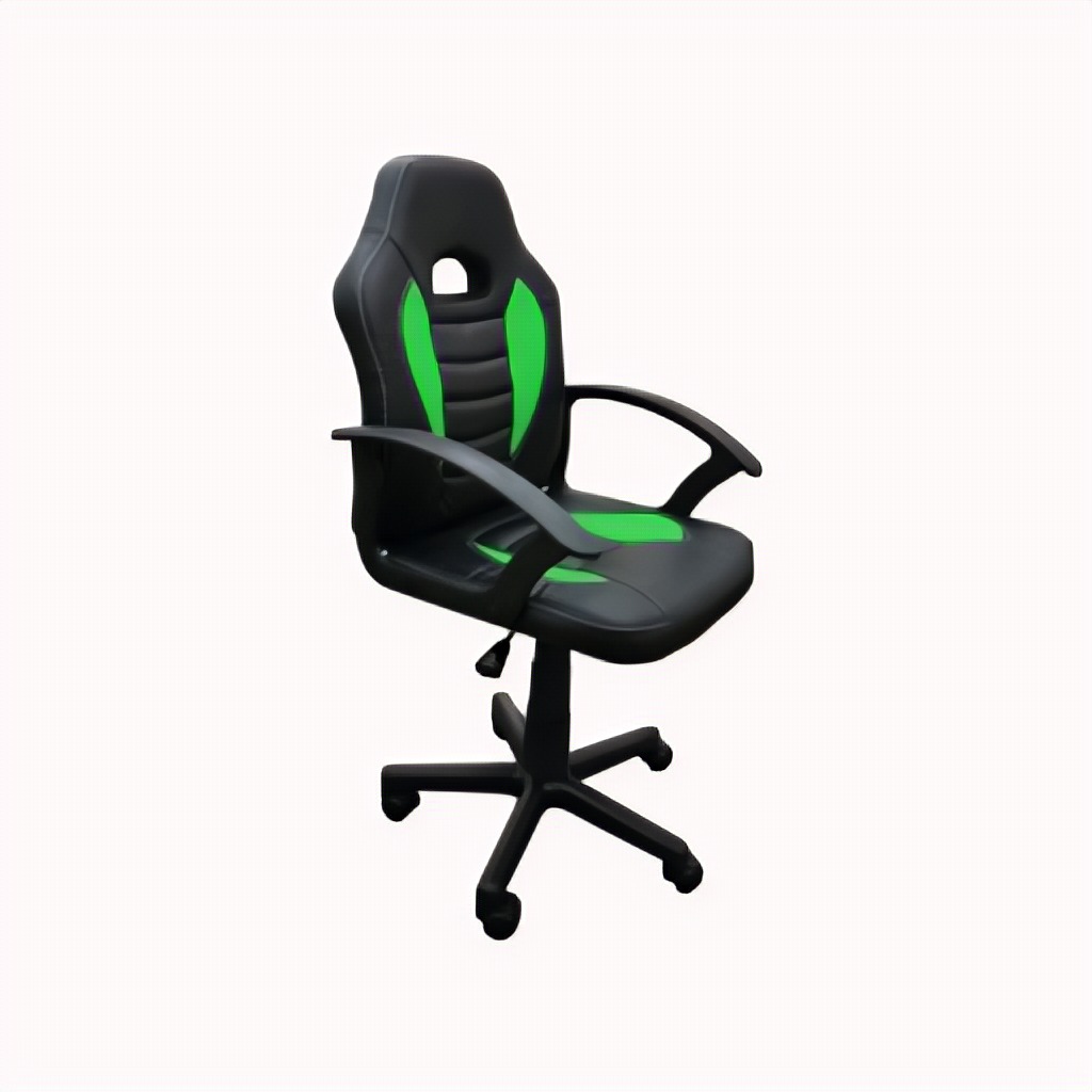 Silla Gamer para Niños | Ergonómica, Reposabrazos, Negra y Verde