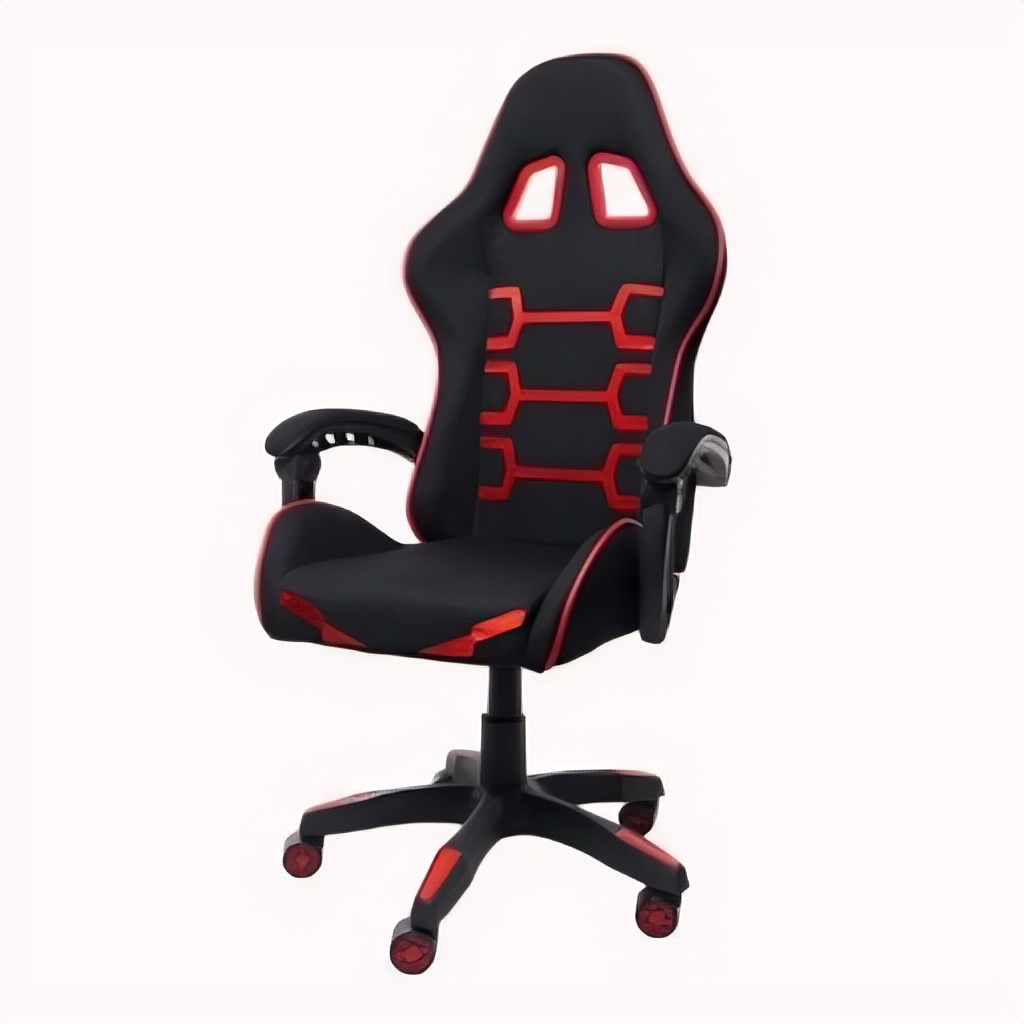 Silla Gamer Negra Roja Pu 2D Reclinable