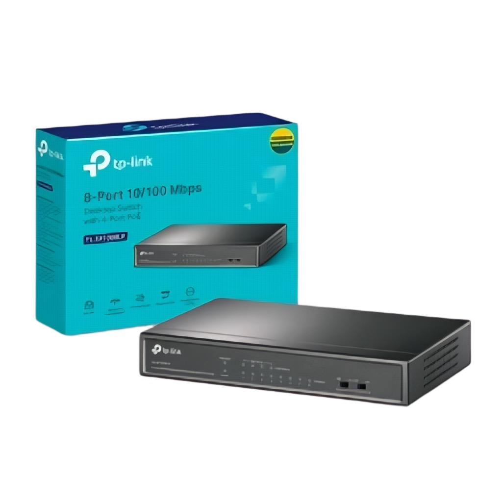 Switch TP-LINK TL-SF1008LP | 8 Puertos RJ45 10/100 (4 Puertos PoE af)