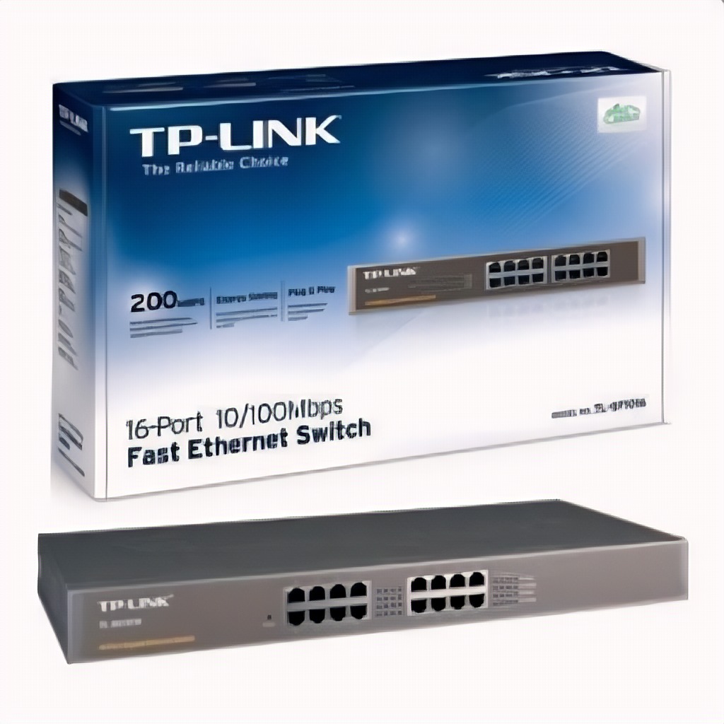 Switch TP-LINK TL-SF1016 16 Puertos 10/100 Carcasa Metálica Rackeable