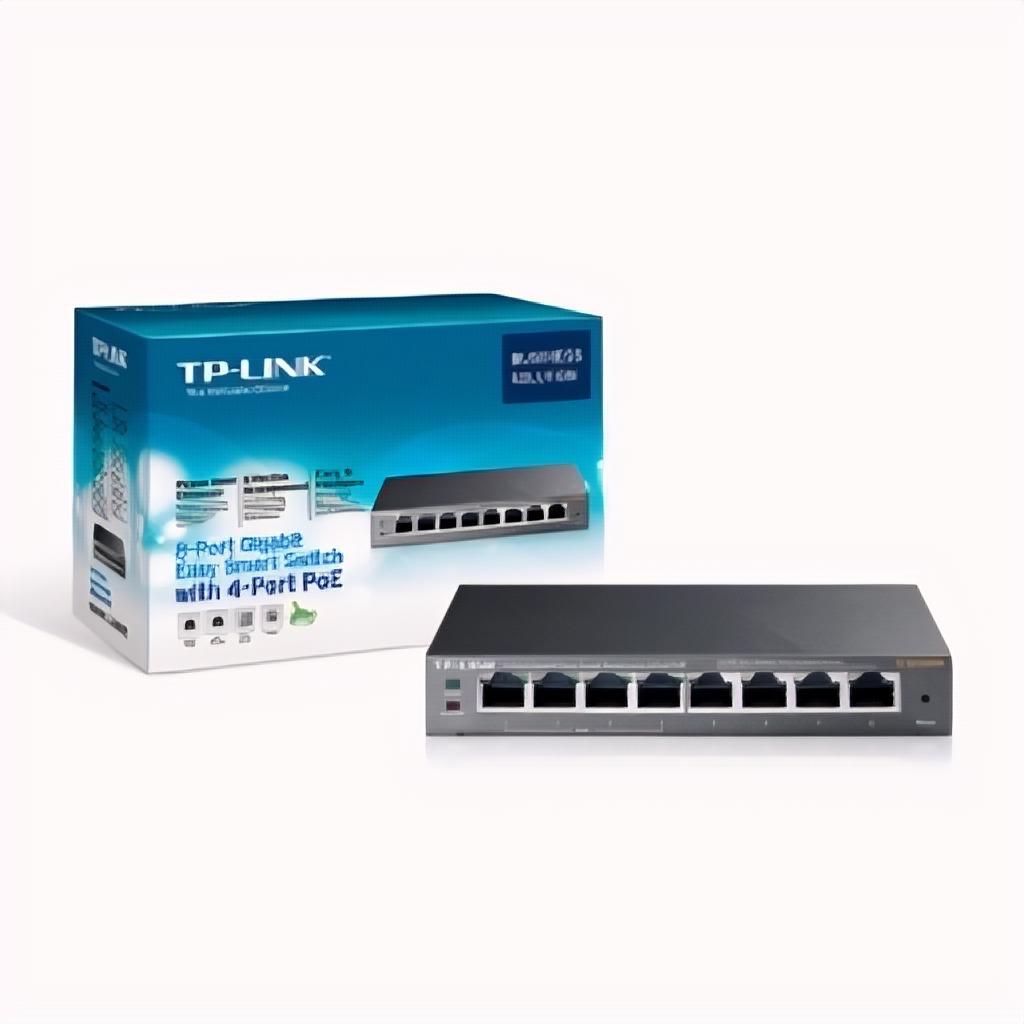 Switch TP-LINK TL-SG108PE 8 Puertos Gigabit y 4 Puertos POE