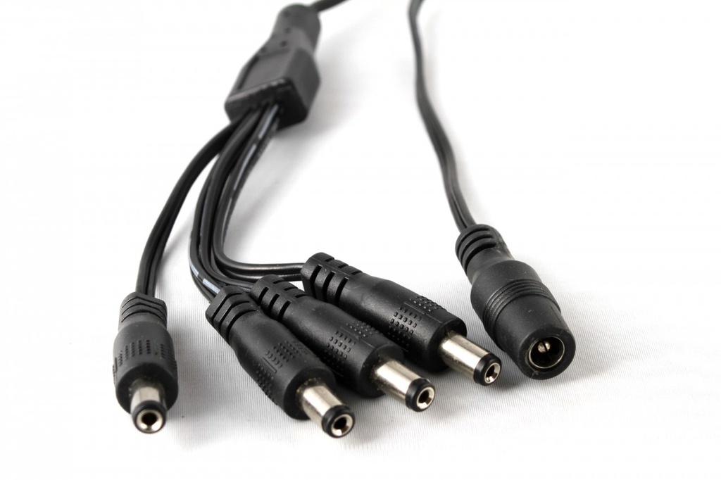 Splitter de Poder para Cámaras CCTV 1 a 4 Salidas