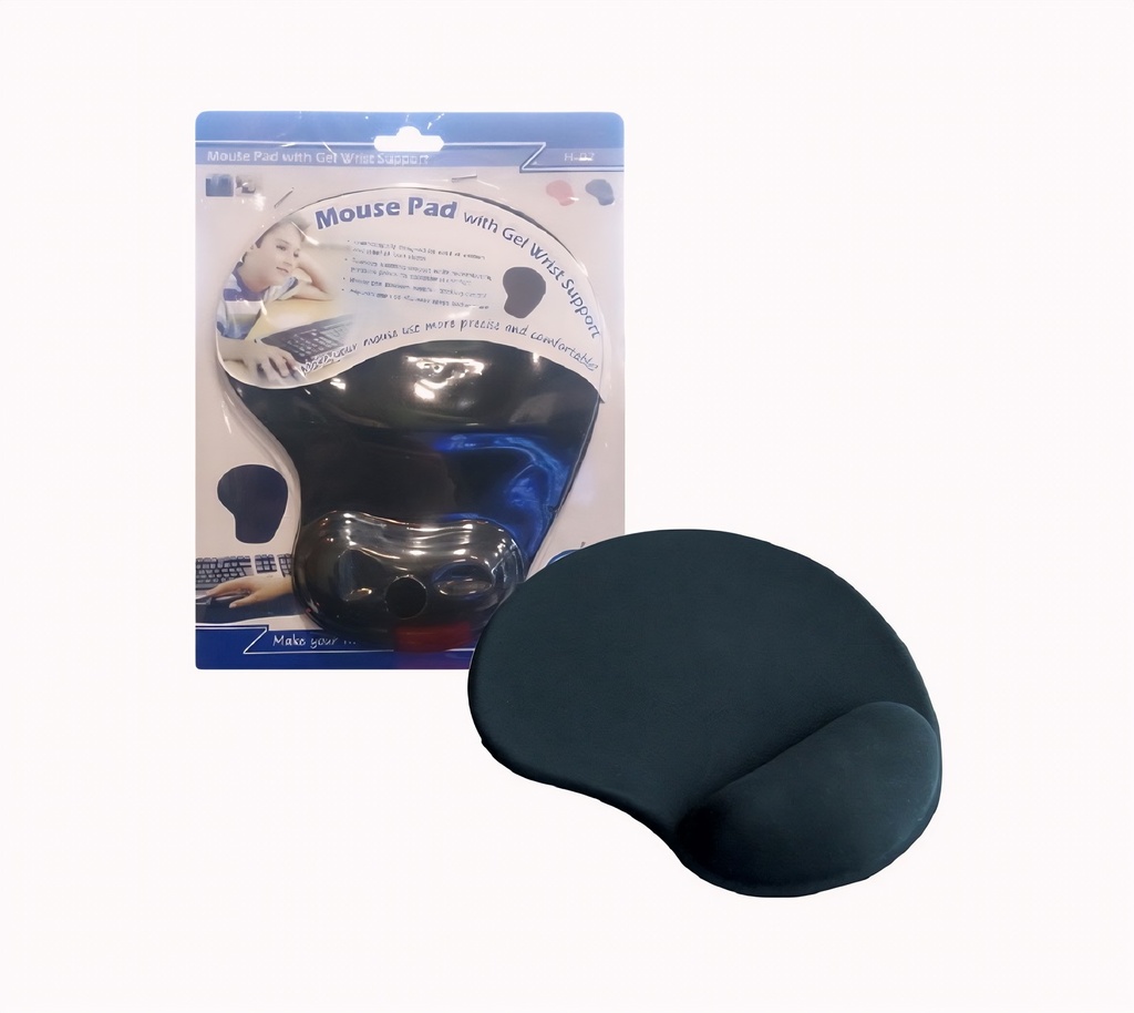 Mouse Pad Negro Gel Ergonómico