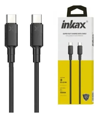 Cable Inkax USB-C 3.1a 1m Negro