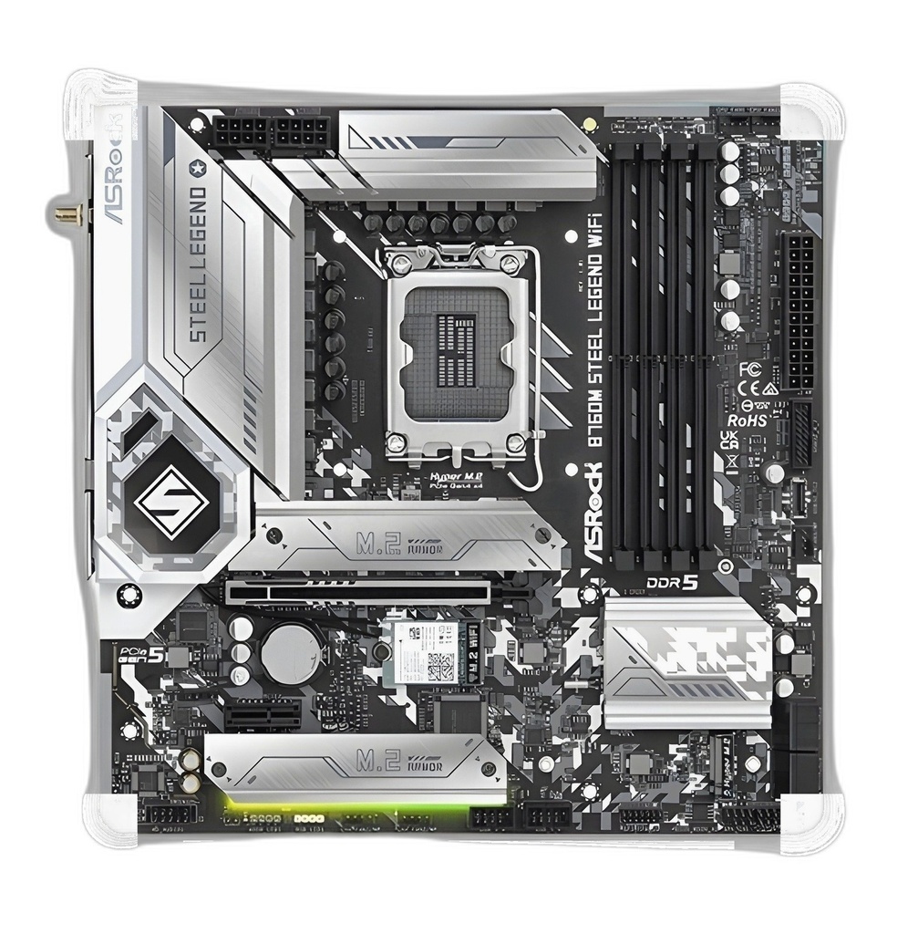 Motherboard Intel B760m Lga 1700 Ddr5 Pcie 5.0 Compatible WiFi 6 Micro Atx