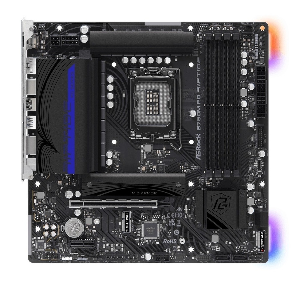 Motherboard Intel Ib760m Lga 1700 Ddr5 Pcie 4 Compatible WiFi Bluetooth M-Atx