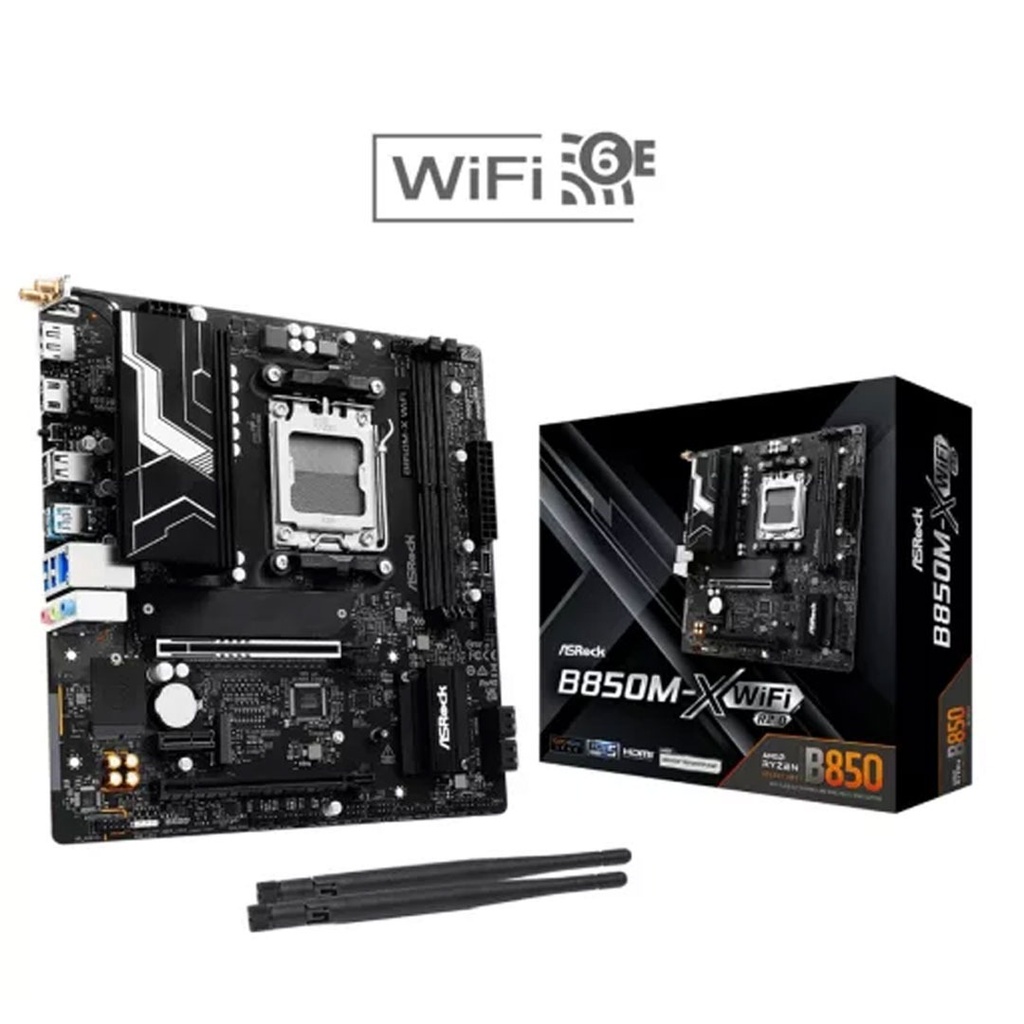 Motherboard Amd B850 Am5 Ddr5 Gen5 Compatible Ryzen 9000/8000/7000 Series Micro Atx
