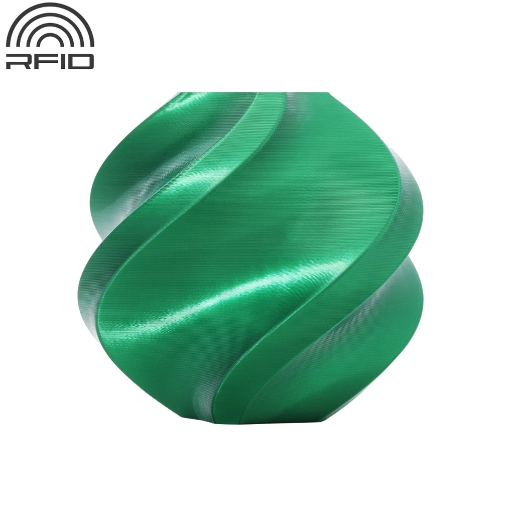 Filamento Bambu Lab PLA Silk+ Candy Green