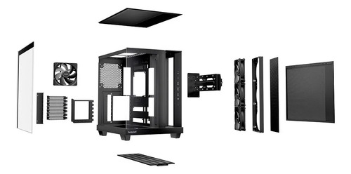 Gabinete Be Quiet! Con 3 Ventiladores Rgb Y Puertos USB