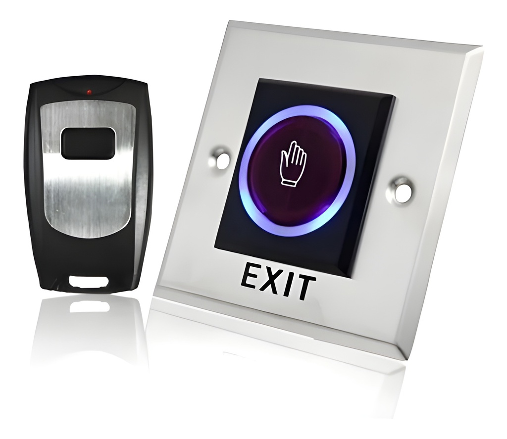Pulsador De Salida No Touch Con Receptor Y Control Remoto