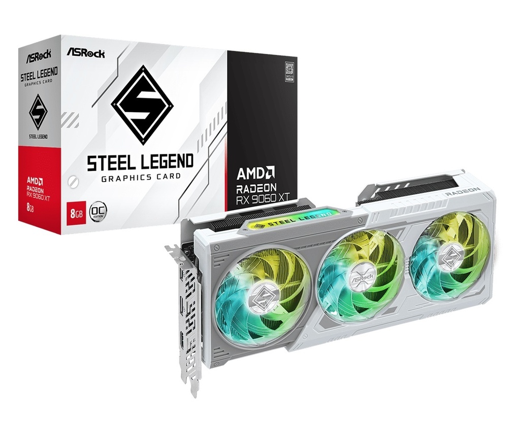 Tarjeta Video Asrock RX9060XT Steel Legend 8GO 8GB