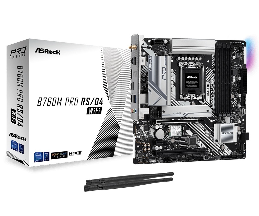 [B760M PRO RS WIFI] Mother Asrock B760M Pro RS LGA 1700 Wifi 6E