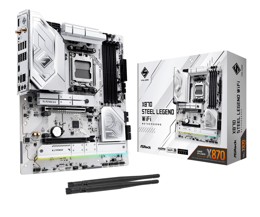 [90-MXBPJ0-A0UAYAZ] Mother Asrock X870 Steel Legend AM5 Wi-Fi 7