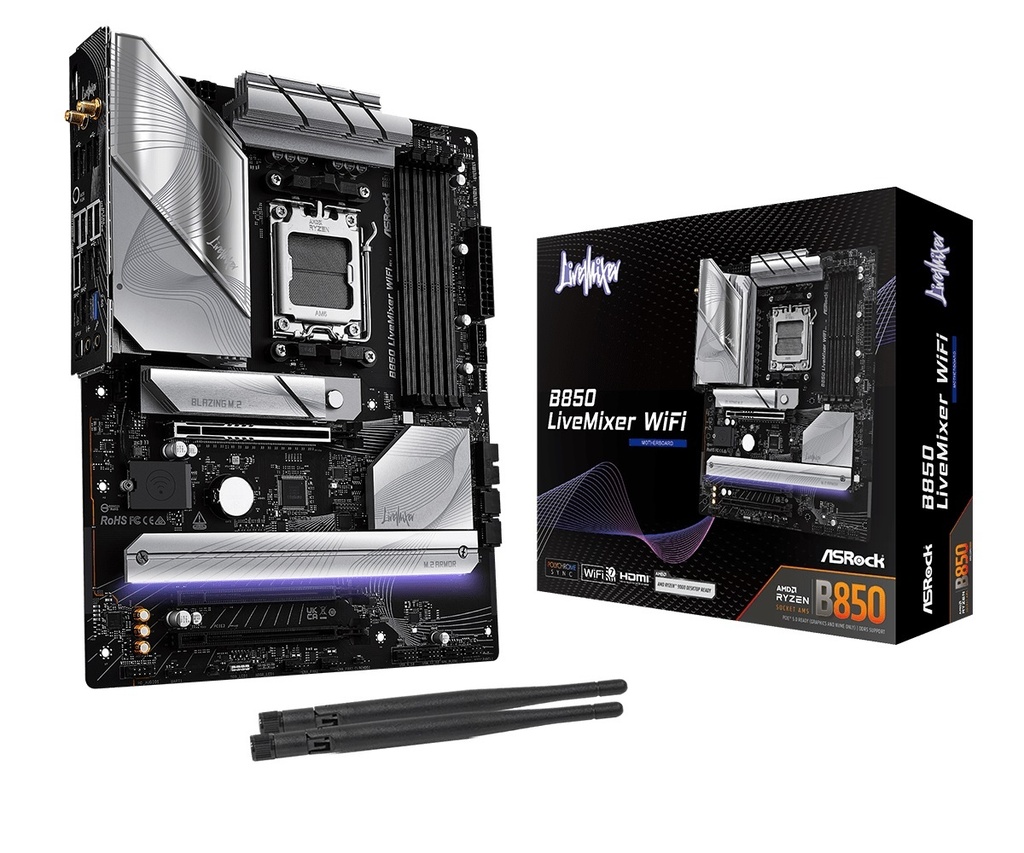Mother Asrock B850 Livemixer AM5 Wi-Fi 7