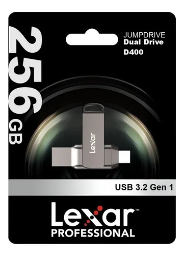 Pendrive 256GB Lexar Con Doble Conexión USB-A Y USB-C