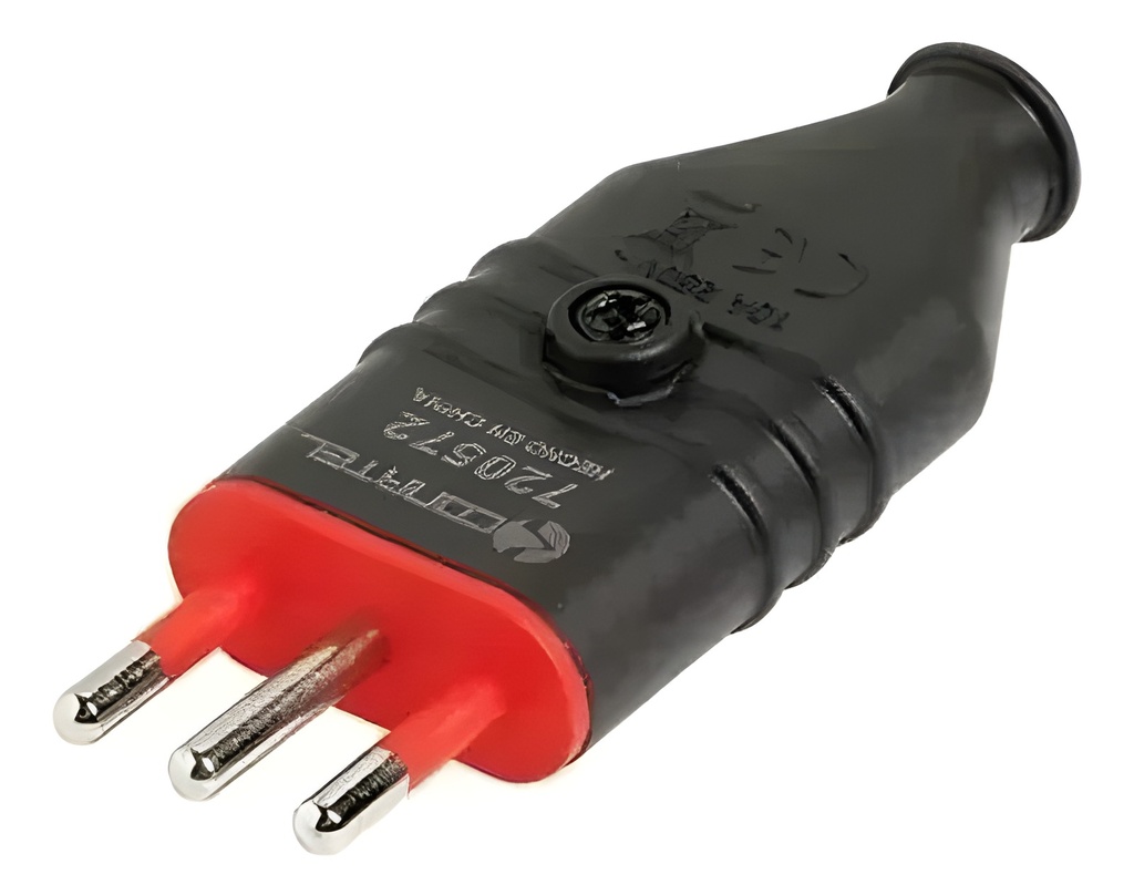 Adaptador De Corriente Ficha Eléctrica A Negro