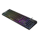 Teclado Gaming Semi-Mecánico USB-A Español Con Iluminación Rgb