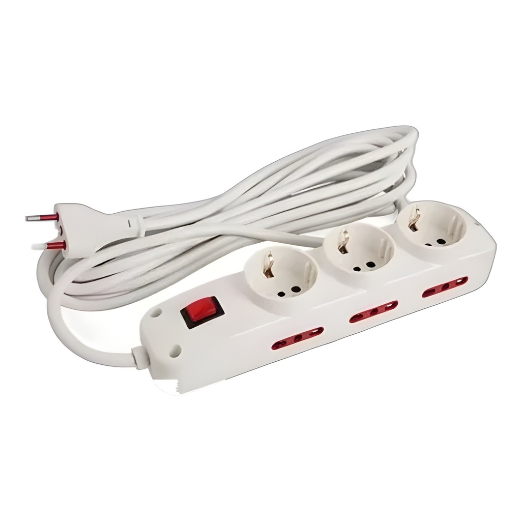 Zapatilla Eléctrica 9 Tomas Blanco