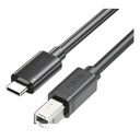 Cable USB-C A USB-B USB 2.0 1m